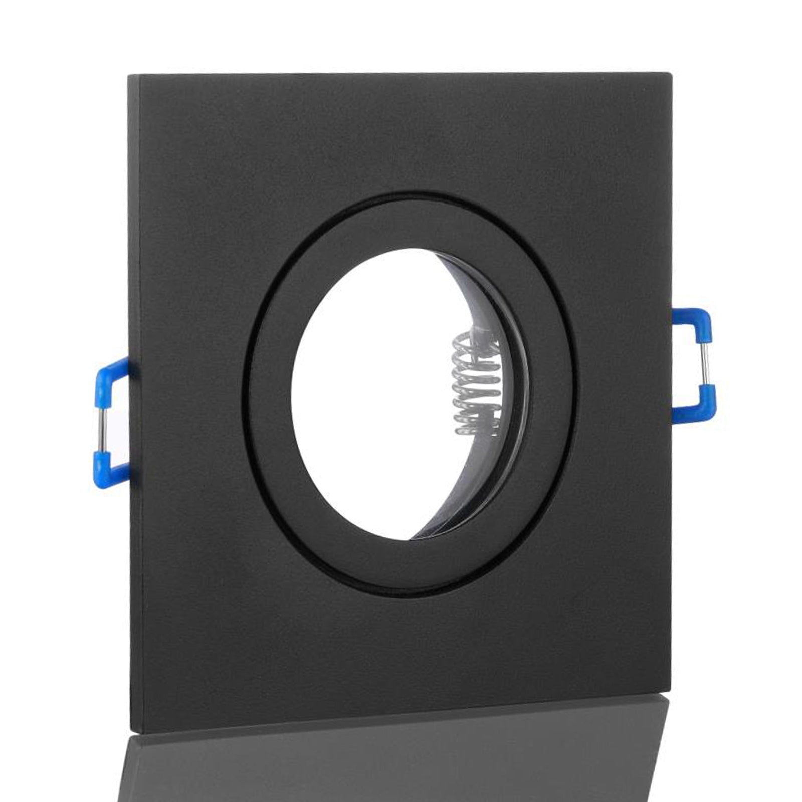 LED Bad Einbaustrahler 230V Mare IP44 für Feuchtraum GU10 1,5W Spot - Schwarz, eckig
