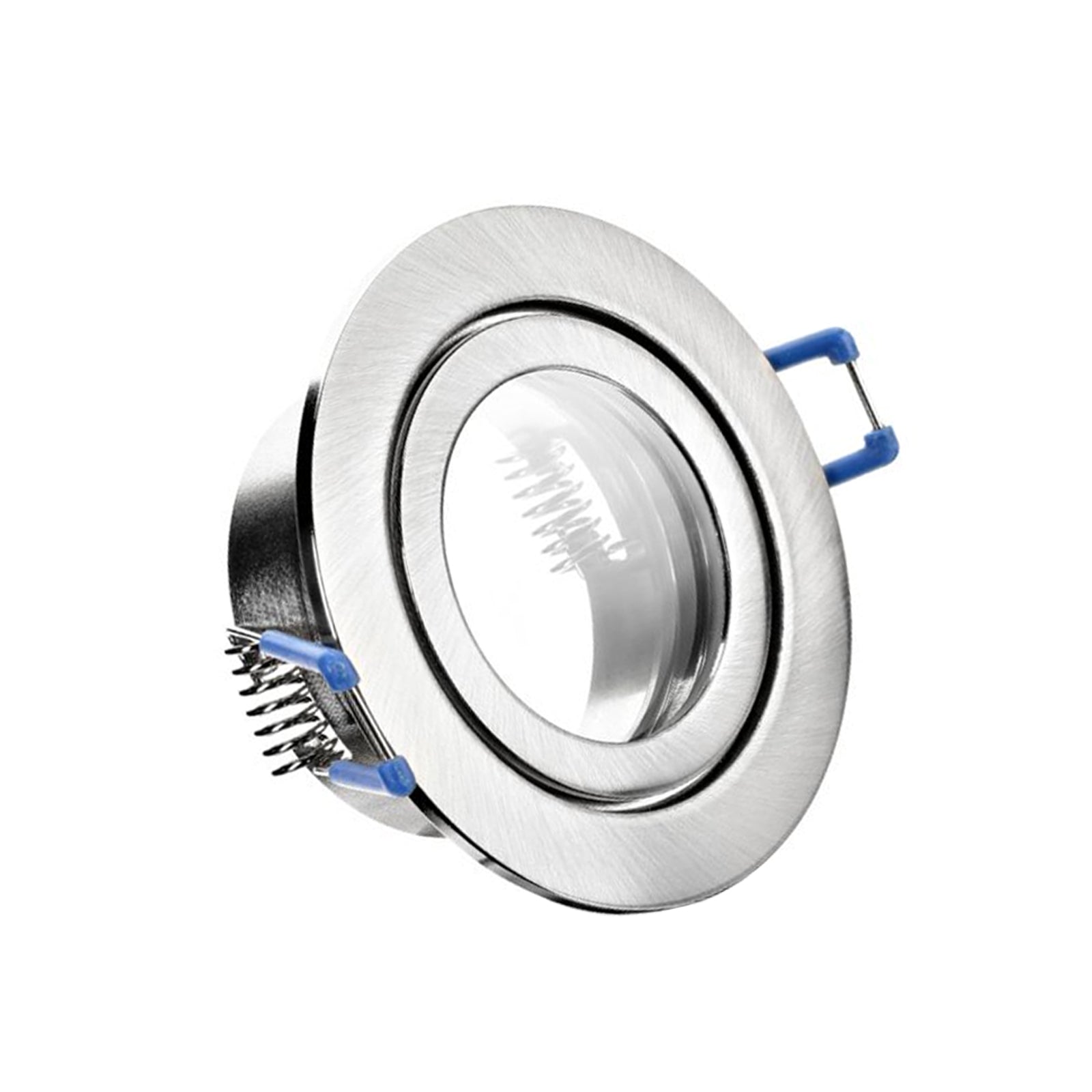 LED Bad Einbaustrahler 230V Mare IP44 extra flach 5W dimmbar 3 Stufen Edelstahl gebürstet rund
