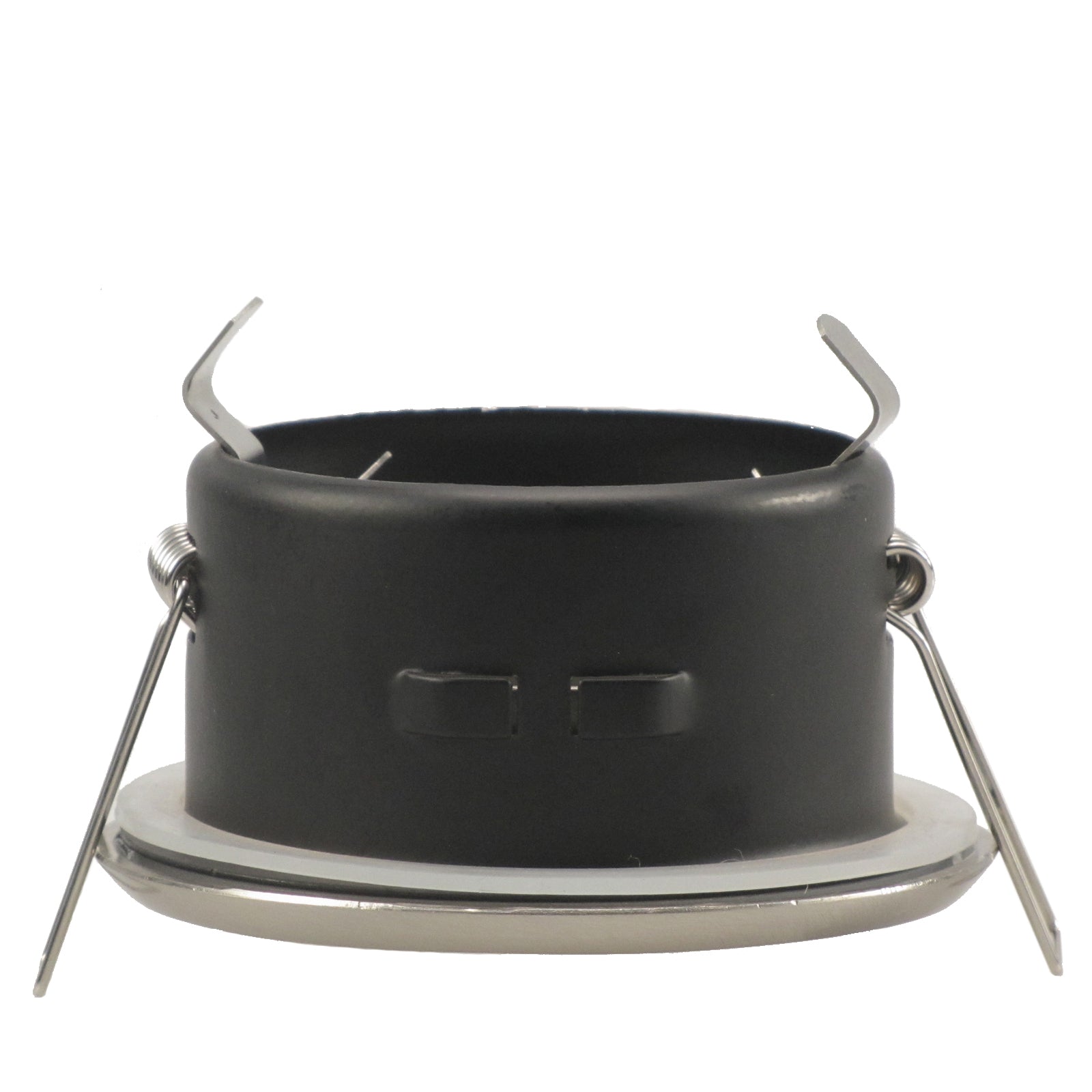 LED Bad Einbaustrahler 12V GU5.3 Merano IP65 Feuchtraum 6W mit Trafo - Chrom glänzend rund