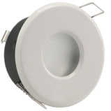 LED Bad Einbaustrahler 230V 12V Merano IP65 für Feuchtraum Einbaurahmen Weiß rund