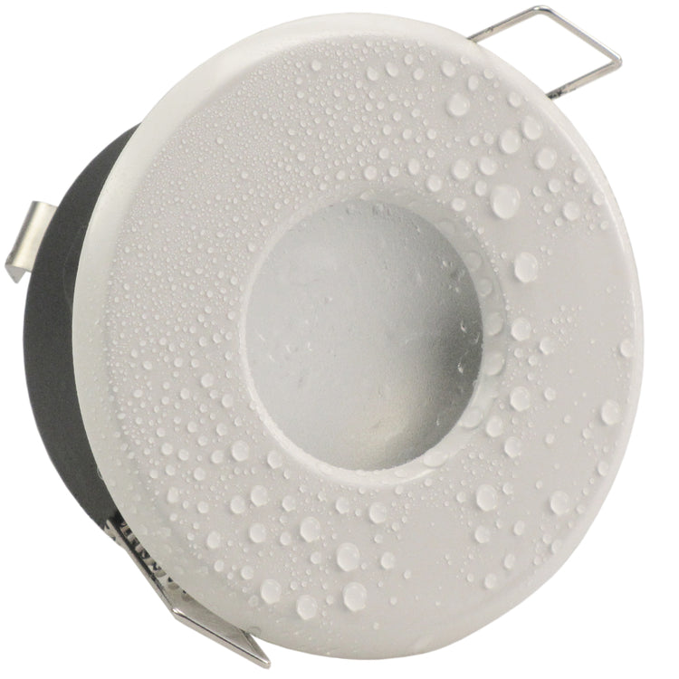 LED Bad Einbaustrahler 230V Merano IP65 für Feuchtraum GU10 4W Spot - Weiß, rund