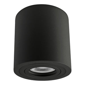 Aufbaustrahler Aufputz Leuchte für LED 97mm 230V GU10 IP65 MILAN-L rund Schwarz OLM