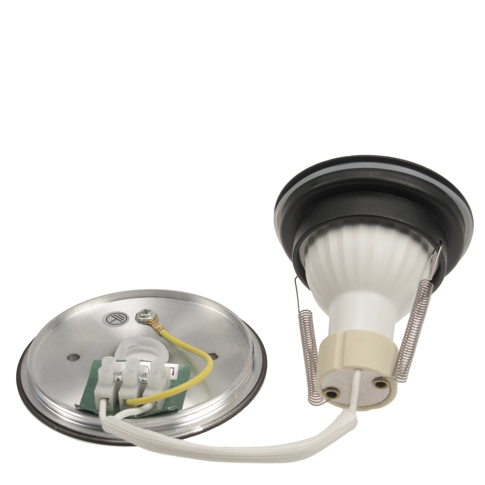 LED Aufbaustrahler Set Aufputz Leuchte 230V 7W dimmbar 38° GU10 IP65 MILAN-L 97mm rund Schwarz