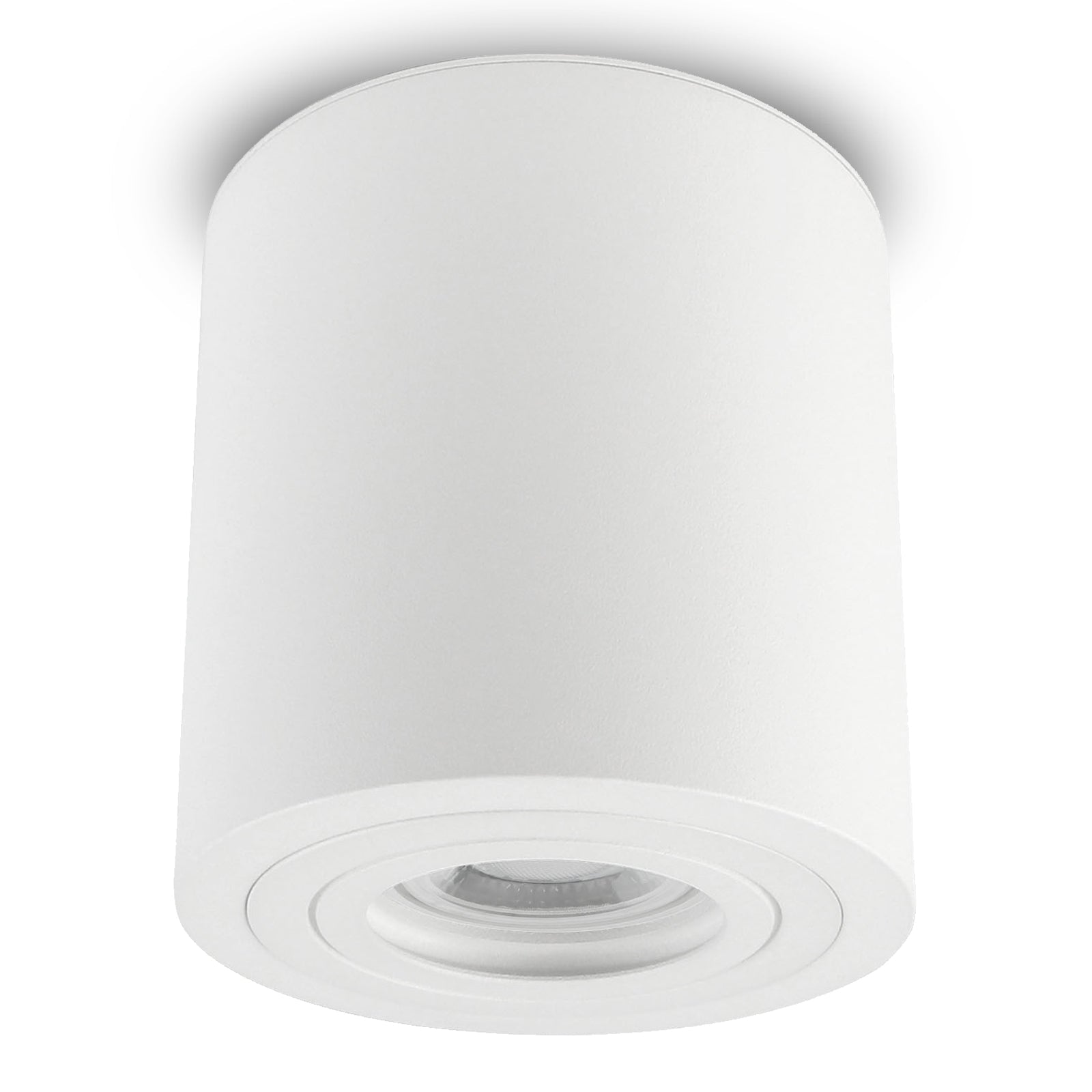 LED Aufbaustrahler 230V Milan-L IP65 GU10 6W Spot – Aufbauleuchten Weiß, rund