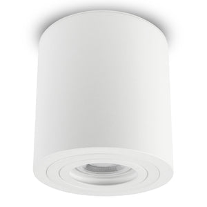 LED Aufbaustrahler 230V Milan-L IP65 GU10 1,5W Spot – Aufbauleuchten Weiß, rund