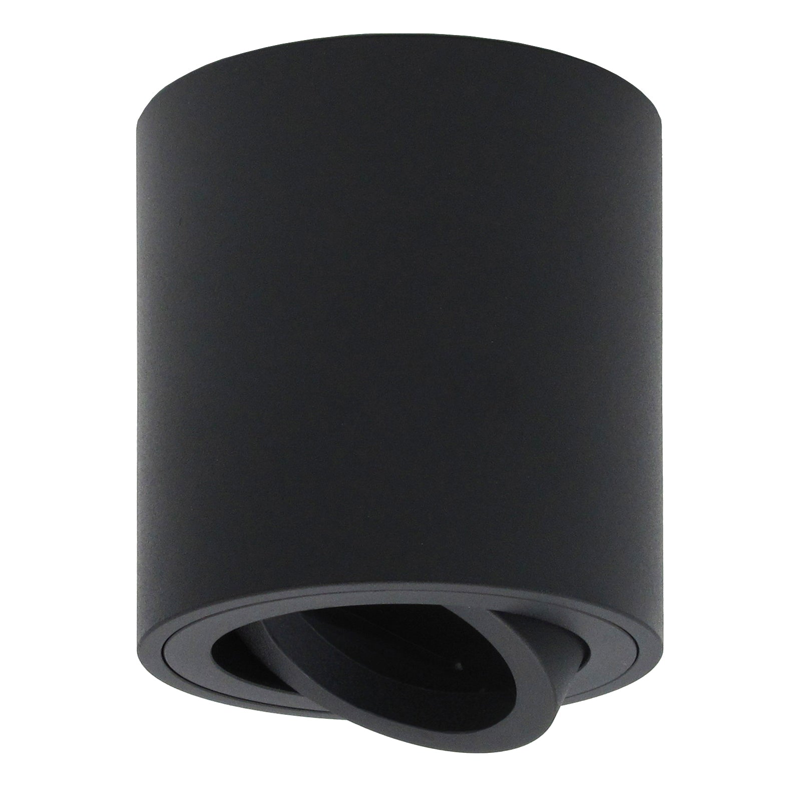 Aufbaustrahler Aufputz Leuchte 230V 84mm GU10 MILAN-M rund Schwarz ohne Leuchtmittel