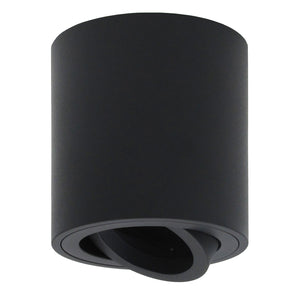 LED Aufbaustrahler 230V Milan-M GU10 7W Spot stufenlos dimmbar – Aufbauleuchten Schwarz, rund, schwenkbar