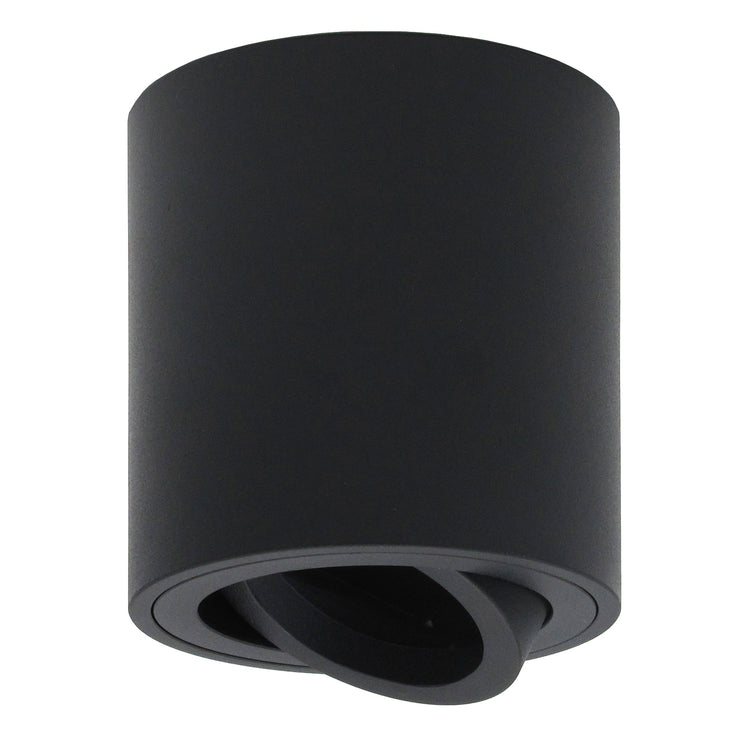 LED Aufbaustrahler 230V Milan-M GU10 7W Spot stufenlos dimmbar – Aufbauleuchten Schwarz, rund, schwenkbar