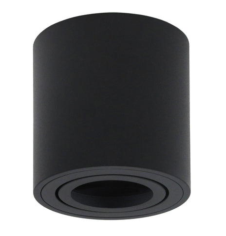 LED Aufbaustrahler Set 230V 7W / 7,5W dimmbar 120° 84mm GU10 MILAN-M rund Schwarz Anschluss