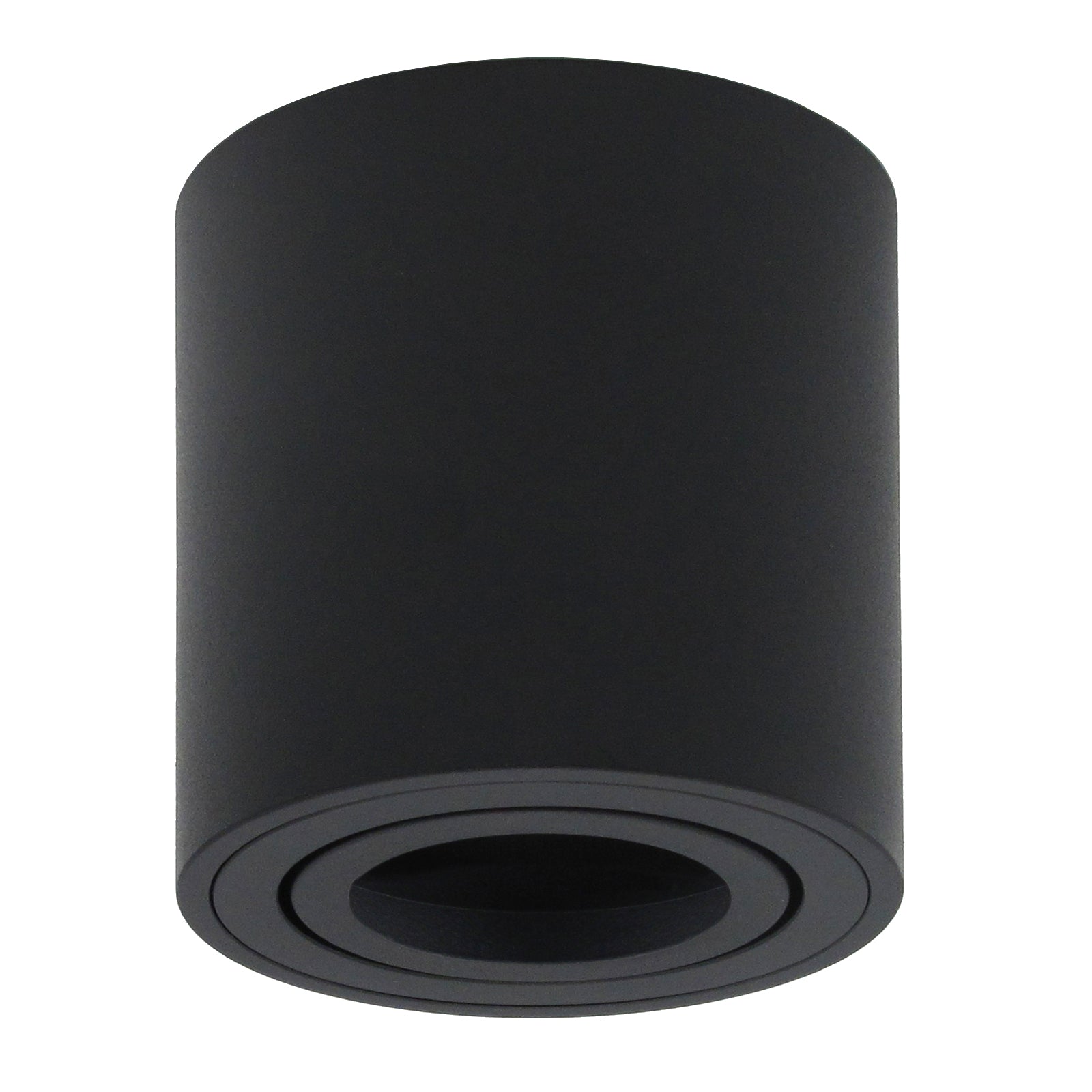 LED Aufbaustrahler 230V Milan-M GU10 6W Spot – Aufbauleuchten Schwarz, rund, schwenkbar