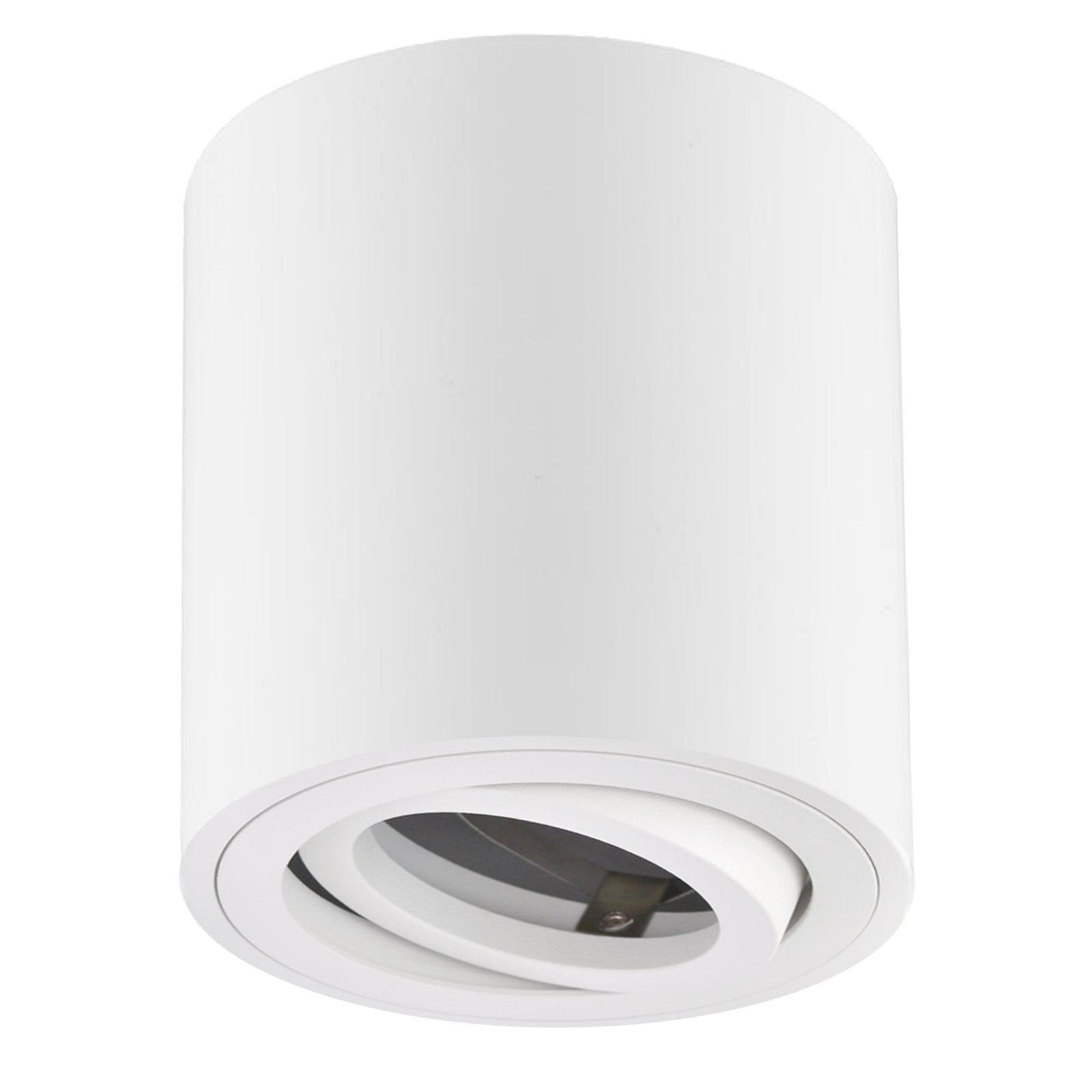 LED Aufbaustrahler 230V Milan-M GU10 4W Spot – Aufbauleuchten Weiß, rund, schwenkbar