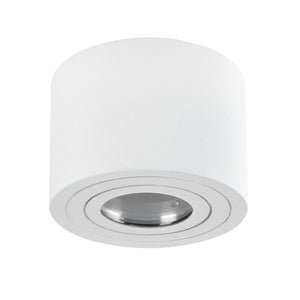 LED Aufbaustrahler Set Bad Außen 230V 5W 50° nd MILAN-S IP44 rund Weiß/Weiß
