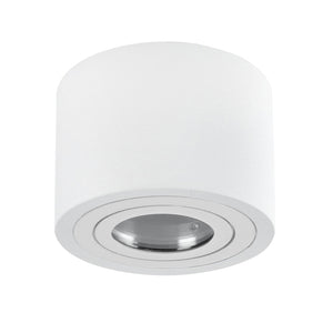 LED Aufbaustrahler Set Bad Außen 230V 5W 3-Stufen dimmbar MILAN-S IP44 rund Weiß