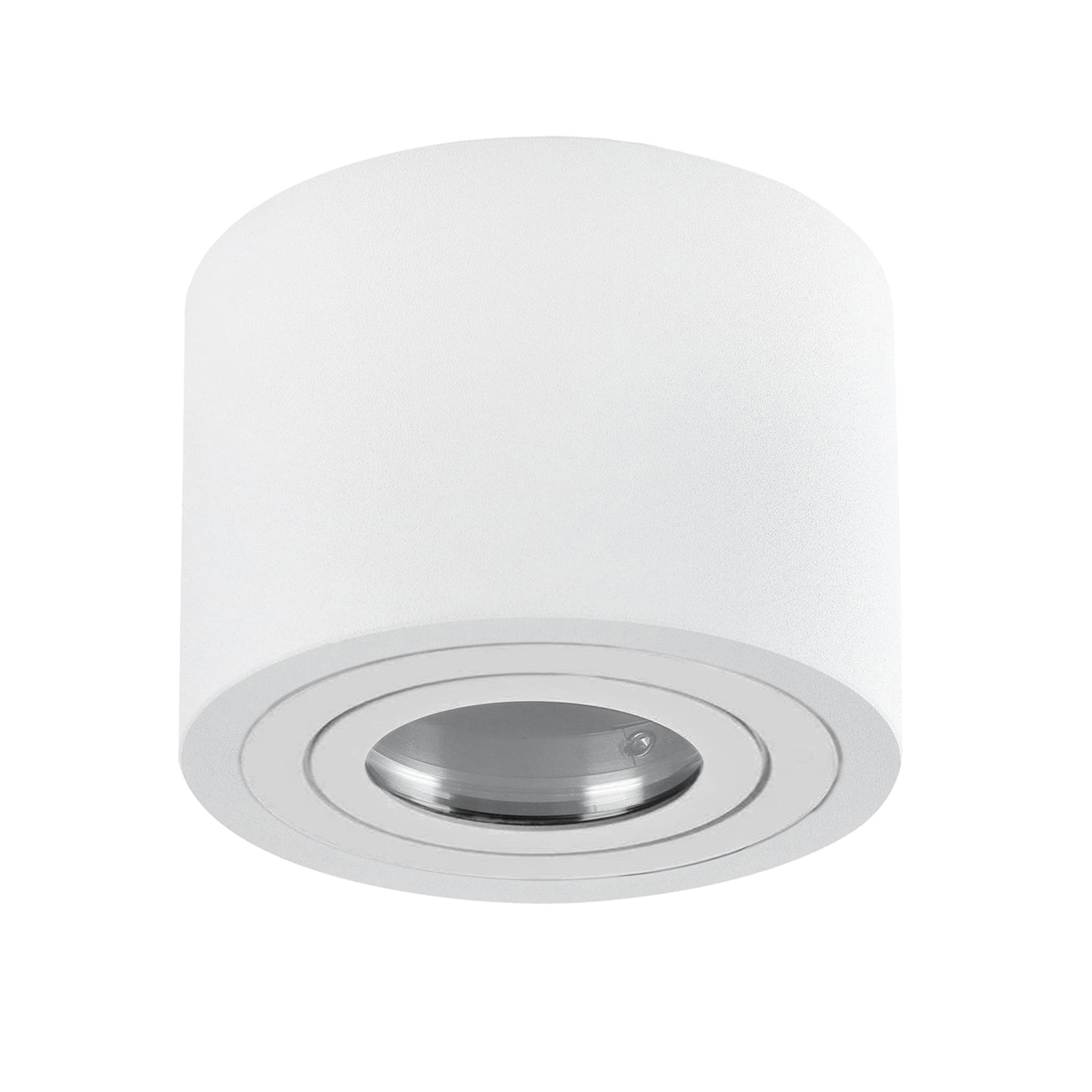 LED Aufbaustrahler Set Bad Außen 230V 5W dimmbar MILAN-S IP44 rund Weiß