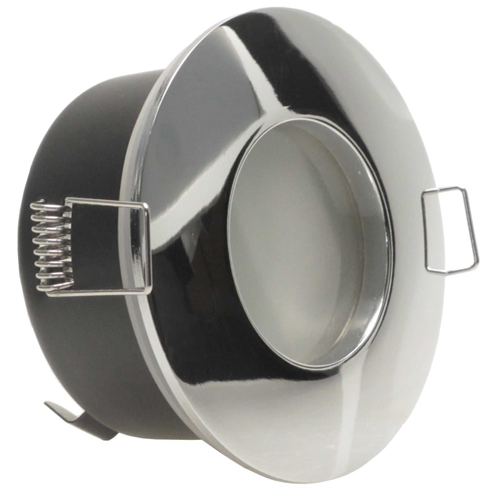 LED Bad Einbaustrahler 230V Nautic IP65 für Feuchtraum GU10 1,5W Spot - Chrom glänzend, rund
