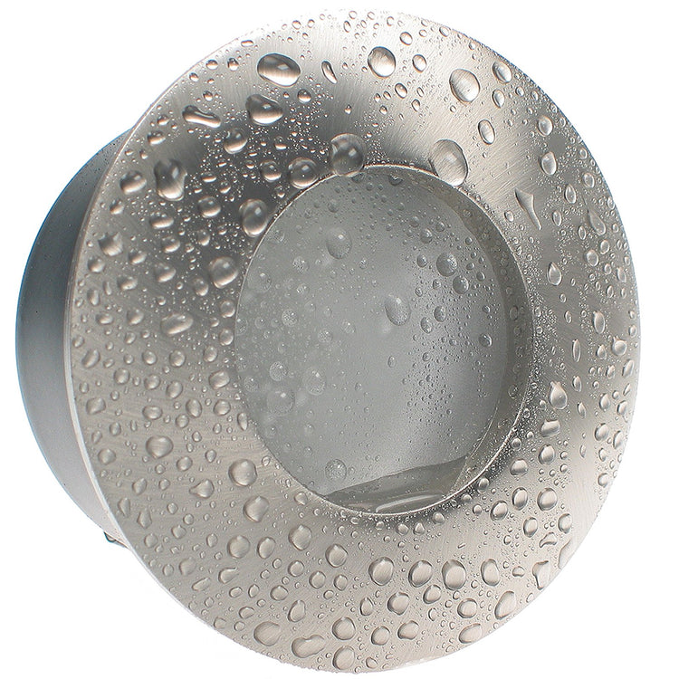 LED Bad Einbaustrahler 230V Nautic IP65 für Feuchtraum GU10 6W Spot - Edelstahl gebürstet, rund