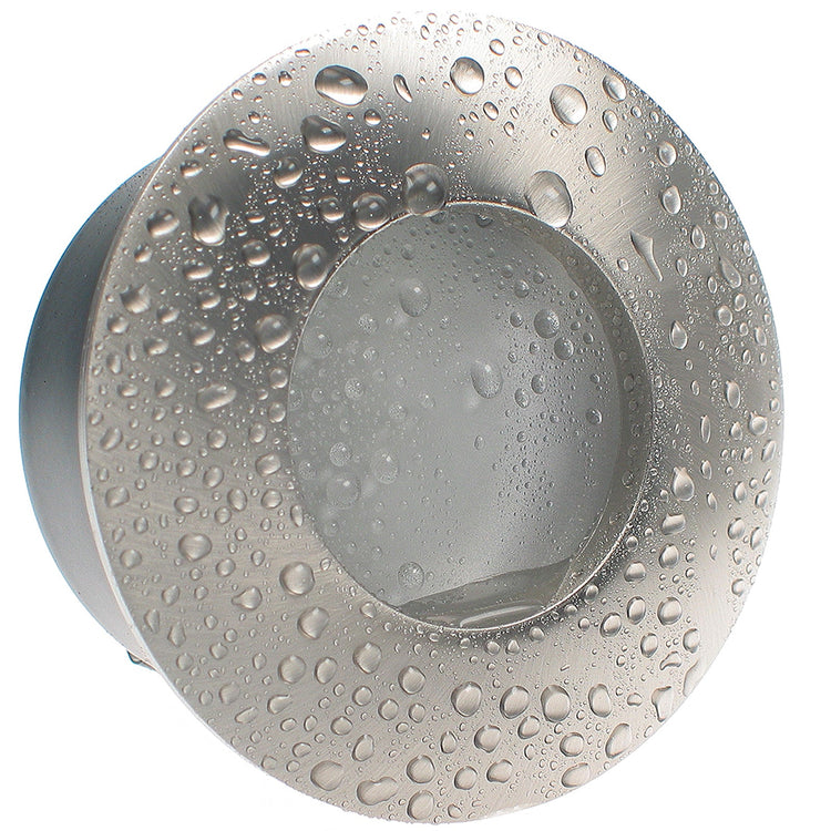 LED Bad Einbaustrahler 230V Nautic IP65 für Feuchtraum GU10 9W Spot - Edelstahl gebürstet, rund