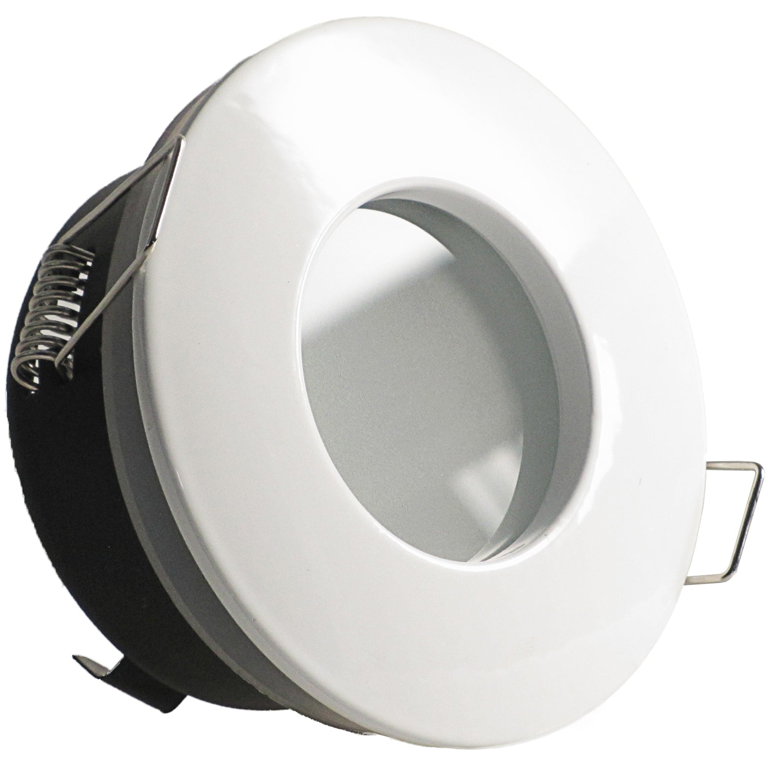 LED Bad Einbaustrahler 230V Nautic IP65 für Feuchtraum GU10 6W Spot - Weiß, rund