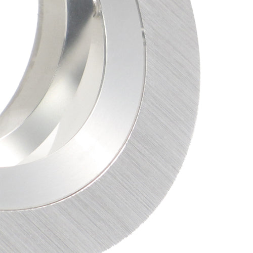 Einbaustrahler für LED Spots GU10 230V und GU5.3 12V- Einbaurahmen Noble Silber Alu rund