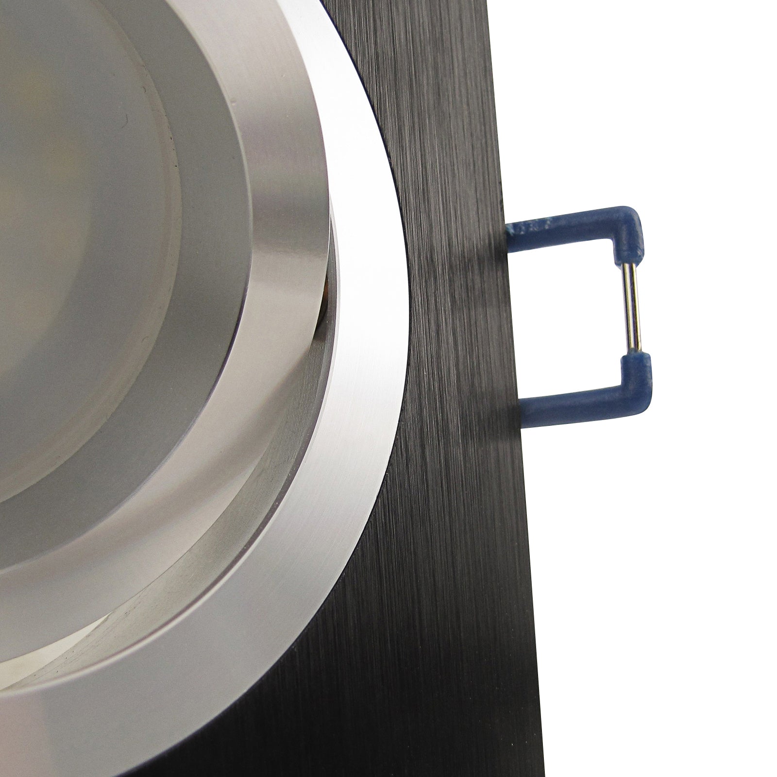 LED Einbaustrahler 230V Noble extra flach 35 mm 5W stufenlos dimmbar - Schwarz eckig