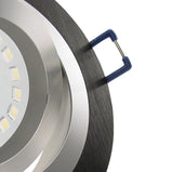 LED Einbaustrahler 230V Noble GU10 5,5W dimmbar in 3 Stufen - Schwarz rund schwenkbar 