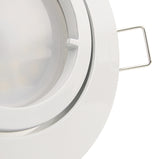 LED Einbaustrahler 230V Premio inkl. GU10 4W Spot - Weiß, rund, schwenkbar 