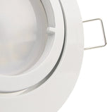 LED Einbaustrahler 230V Premio inkl. GU10 1,5W Spot - Weiß, rund, schwenkbar 