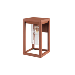 Außenleuchte Wandleuchte 27cm VIMO Bronze (Rostbraun) für E27 LEDs IP44 (VIMO EL 27 BR)