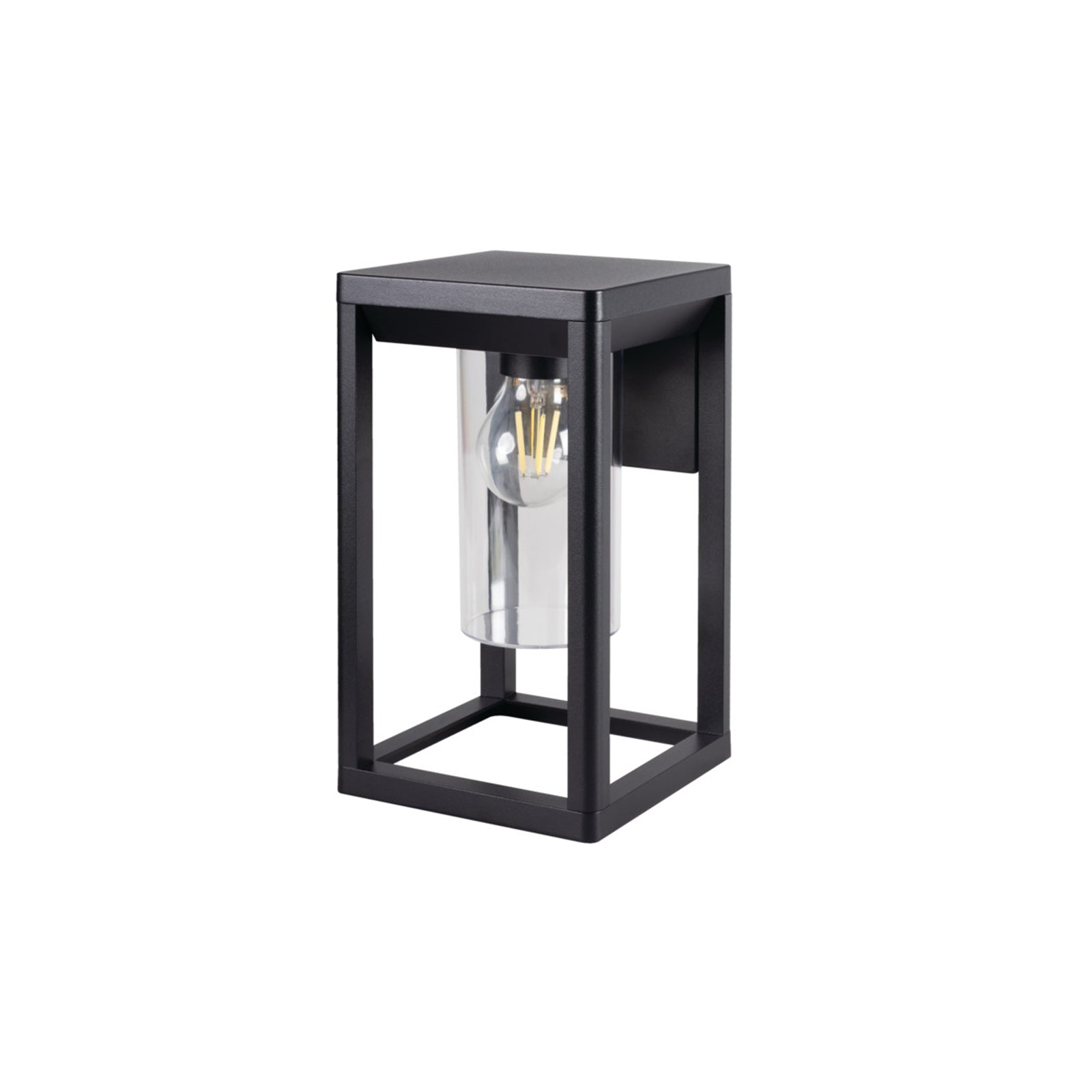 Außenleuchte Wandleuchte 27cm VIMO Schwarz matt für E27 LEDs IP44 (VIMO EL 27 B)