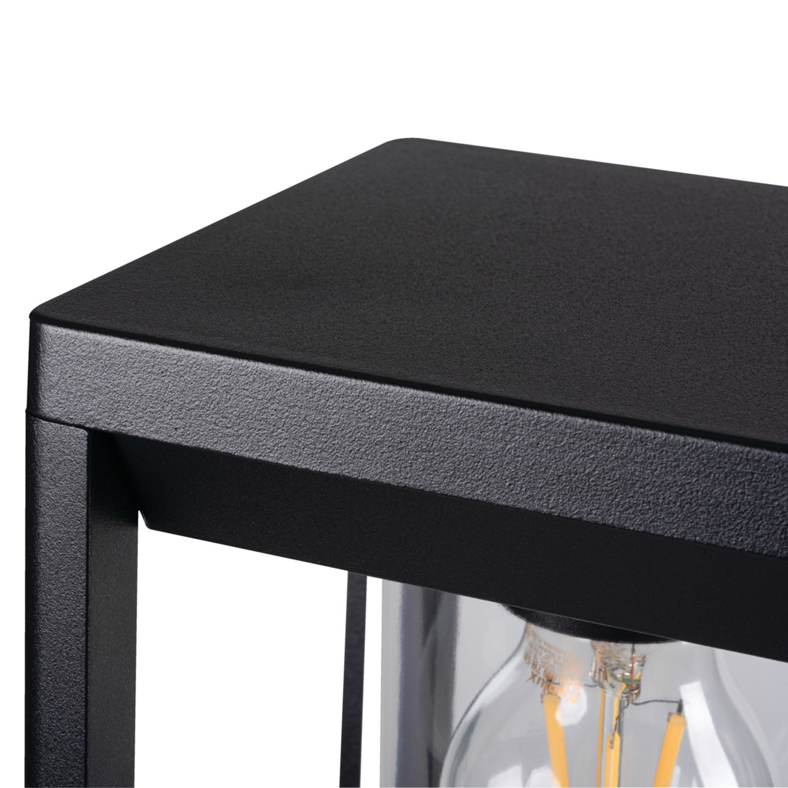 Außenleuchte Wandleuchte 27cm VIMO Schwarz matt für E27 LEDs IP44 (VIMO EL 27 B)