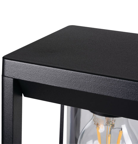 Außenleuchte Wandleuchte 27cm VIMO Schwarz matt für E27 LEDs IP44 (VIMO EL 27 B) Anwendungsbeispiel