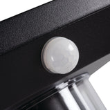 Außenleuchte Standleuchte 50cm VIMO Schwarz matt für E27 LEDs IP44 (VIMO 50 SE-B) mit Bewegungssensor