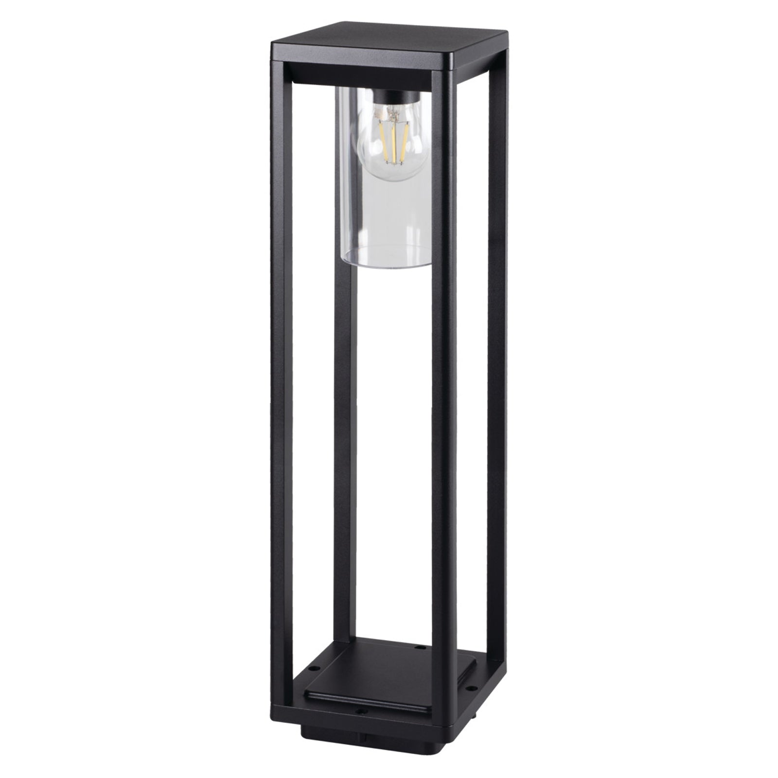 Außenleuchte Standleuchte 80cm VIMO Schwarz matt für E27 LEDs IP44 (VIMO 80 B)