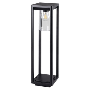 Außenleuchte Standleuchte 80cm VIMO Schwarz matt für E27 LEDs IP44 (VIMO 80 B)